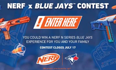 Win a Trip to Toronto for a MLB game & Nerf Prize