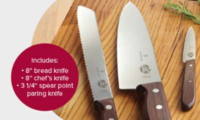 Win a Victorinox Wood Knives Set