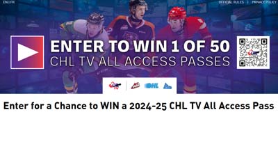 Free 2024-25 CHL TV All Access Passes