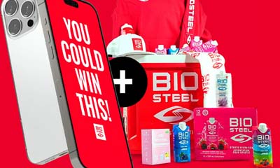 Win a Apple iPhone and Biosteel Cooler, Swag