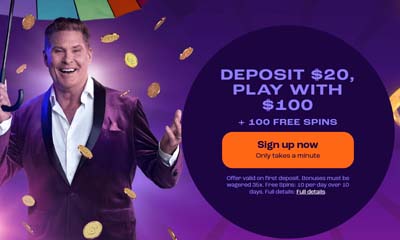 Deposit $20, play with $100 ($80 Free!)