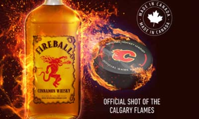 Free Fireball Whisky Bottle