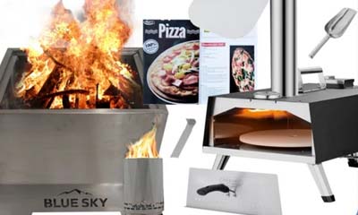 Win a Patio Fire Pit, Pizza Oven and more