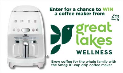 Win a SMEG 10-Cup Drip Coffee Machine