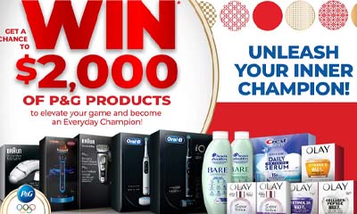 Win a $2,000 basket filled with P&G products