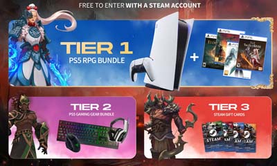 WIn a Playstation 5 Console and other gaming prizes