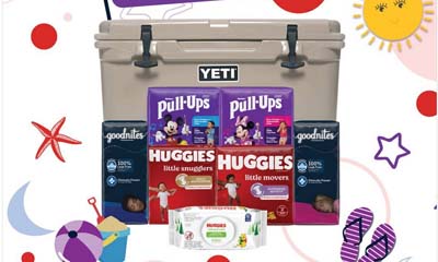 Win a Yeti  Cooler full of Huggies, Pull-Ups or Goodnites