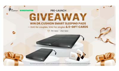 Win 1 of 3 Smart Sleeping Pads