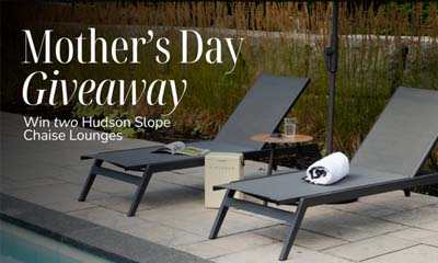 Win 2 Hudson Slope Charcoal Chaise Lounges