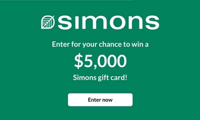 Win a $5,000 Simons Gift Card