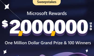 Win $1 Million with Bing plus 100 Other Prizes