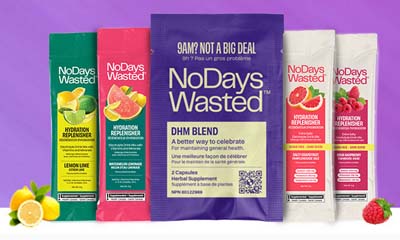 Free No Days Wasted Hangover & Hydration Pack