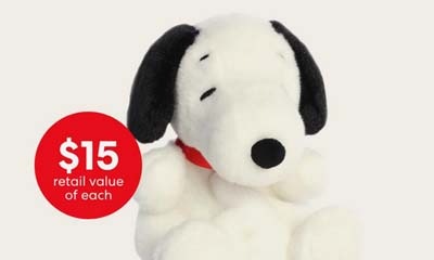 Free Peanuts Snoopy Plush Toy