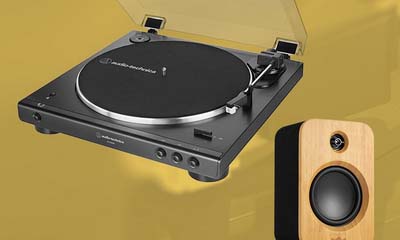 Win a Record Player with Bluetooth Speaker