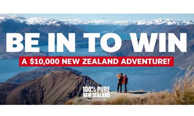 Win a $10,000 New Zealand Adventure