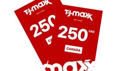 Free $500 TJX Canada Gift Cards